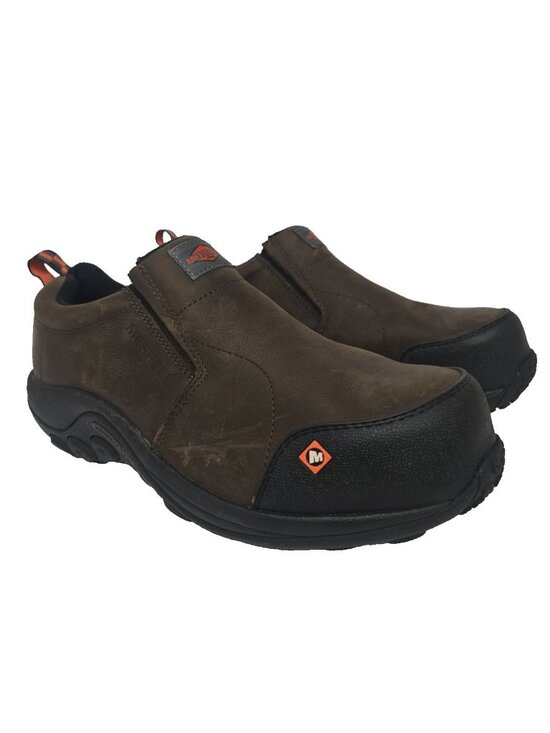 Merrell Men\'s Jungle Moc Ltr Composite Toe CSA Work Shoes J003345W Brown 13W main image 5
